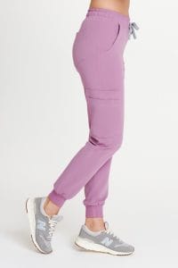 Spodnie medyczne damskie joggery SCRUBS Basic VELVET PINK