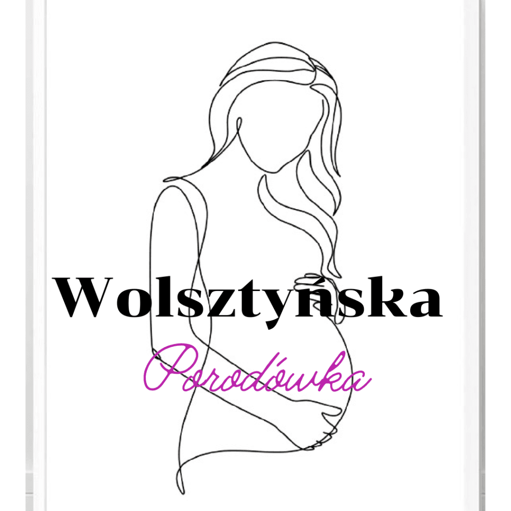 Minimalistyczny rysunek kobiety w ciąży w odzieży medycznej