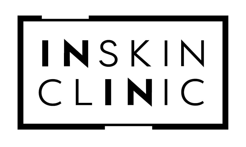 Logo kliniki medycznej In Skin Clinic w nowoczesnym stylu.