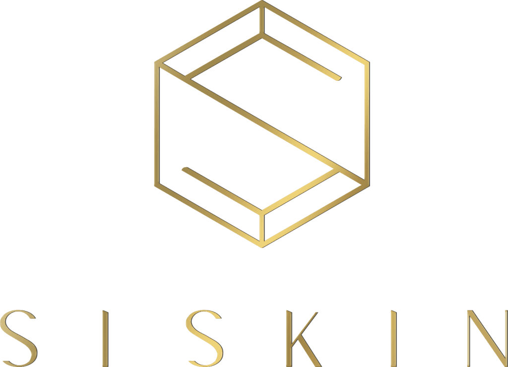 Logo firmy Siskin na złotym tle