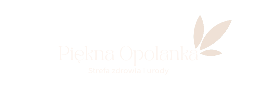 Logo Piękna Opolanka z napisem Strefa zdrowia i urody na czarnym tle