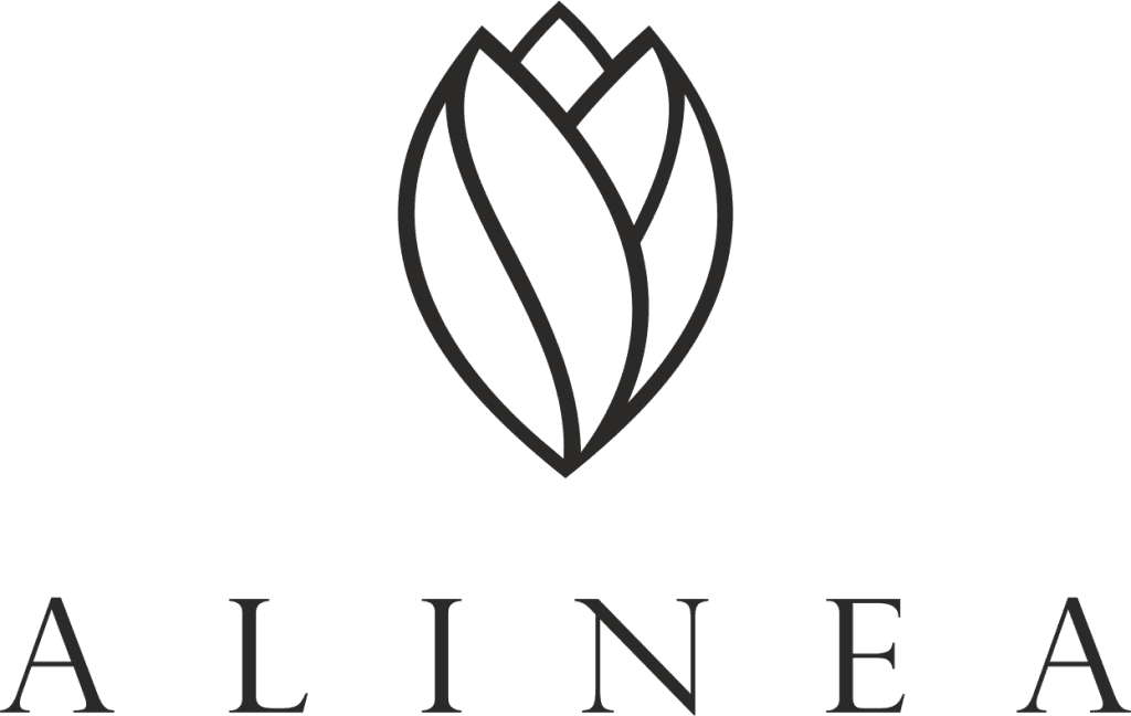 Logo Alinea w nowoczesnym, minimalistycznym stylu