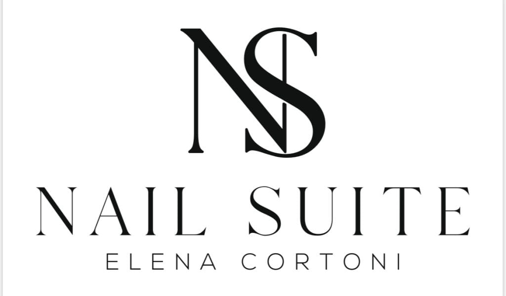 Logo Nail Suite Elena Cortoni w eleganckim, czarnym stylu