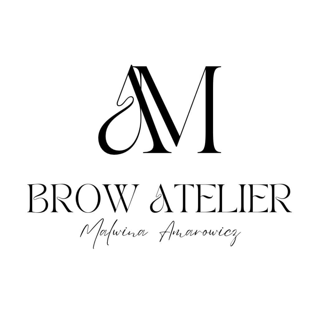 Logo Brow Atelier Malwina Amarowicz w eleganckim stylu