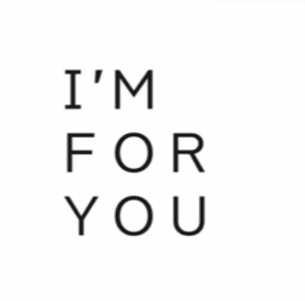 Napis I'm for you symbolizujący wsparcie i zaangażowanie w medycynie.