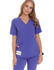 Women’s medical pants STRAIGHT SCRUBS Basic SUMMER BERRY