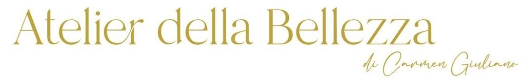 Logo Atelier della Bellezza w złotym kolorze