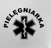 Logo pielęgniarki z symbolem medycznym