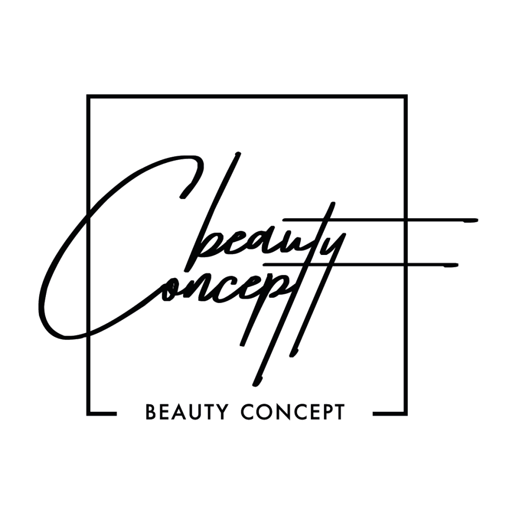 Logo Beauty Concept minimalistyczne z eleganckim napisem.