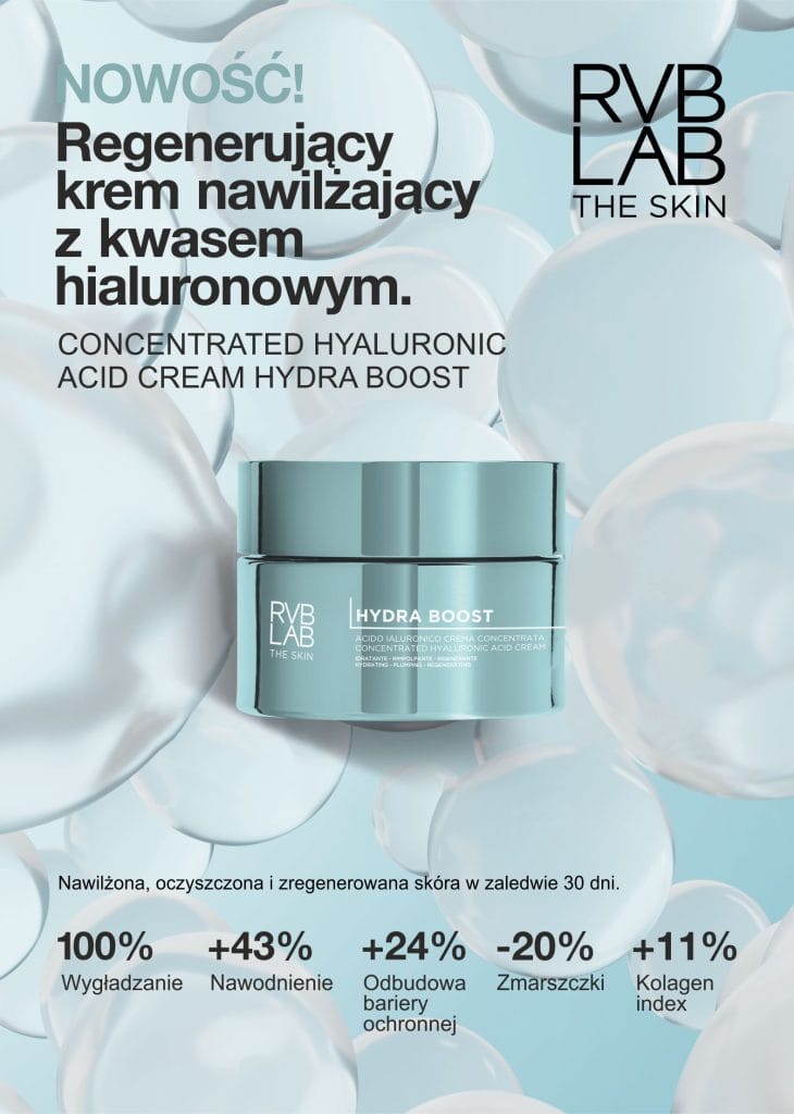 Regenerujący krem nawilżający z kwasem hialuronowym RVB LAB Hydra Boost.