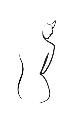 Elegancka i stylowa sylwetka kobiety w minimalistycznym szkicu