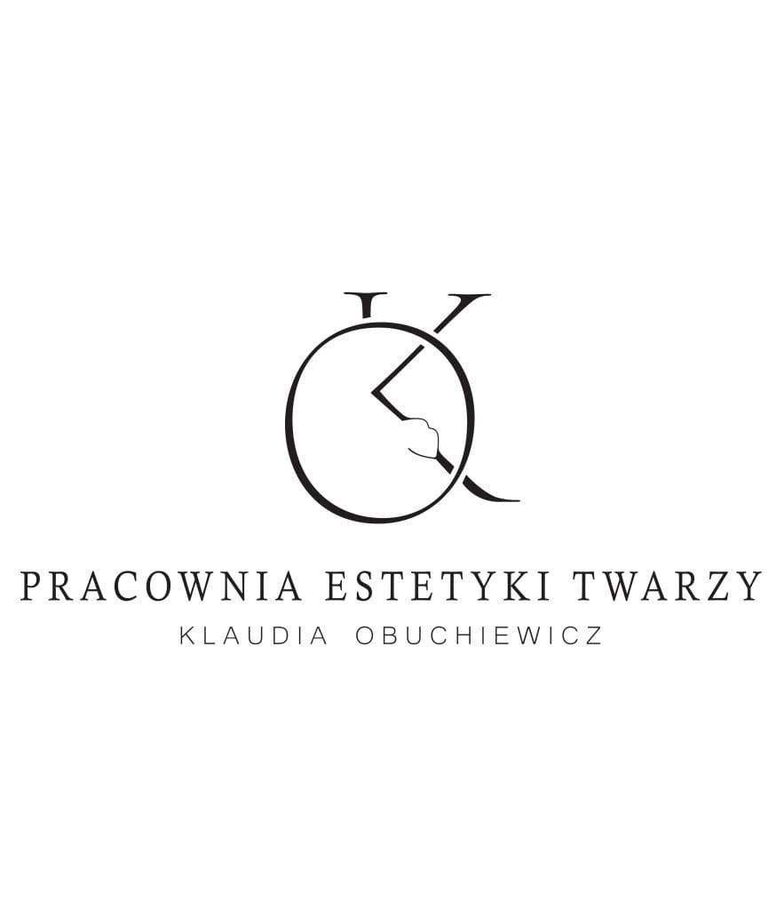 Logo Pracowni Estetyki Twarzy Klaudia Obuchiewicz z eleganckim, minimalistycznym designem.