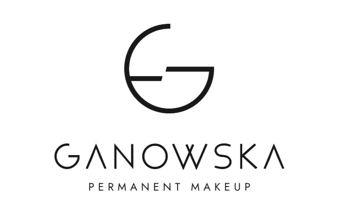 Logo marki Ganowska specjalizującej się w makijażu permanentnym