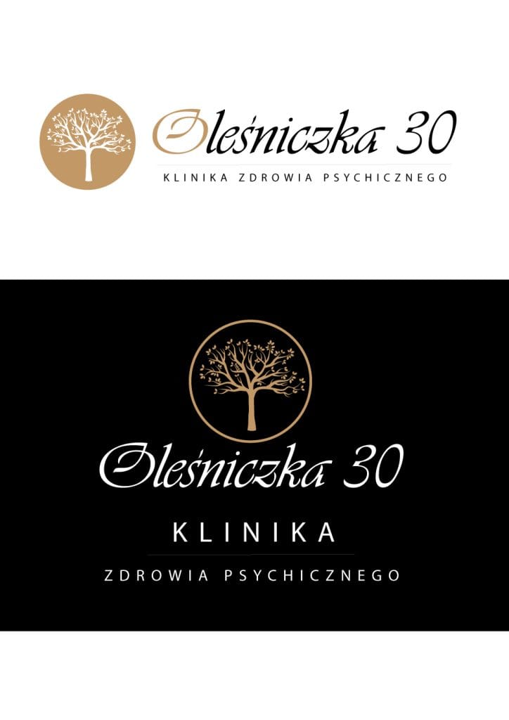 Logo kliniki zdrowia psychicznego Oleśniczka 30 z motywem drzewa