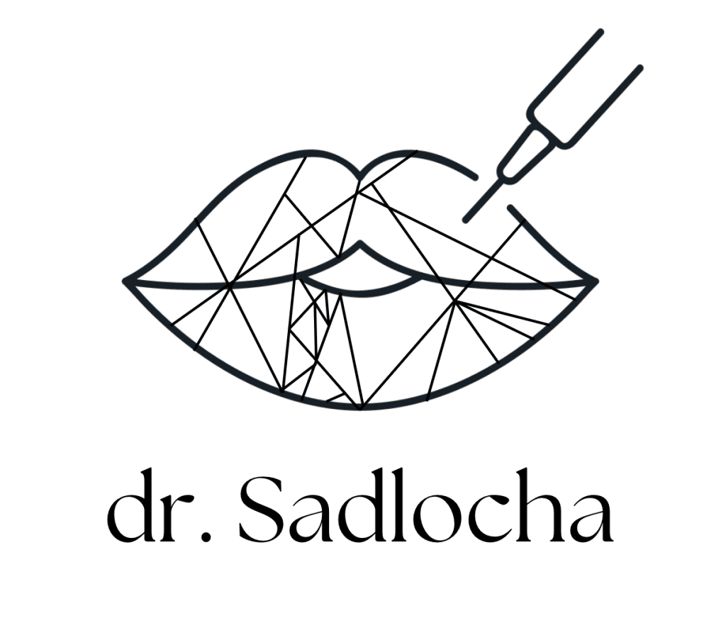 Ilustracja ust i igły do zabiegu medycznego