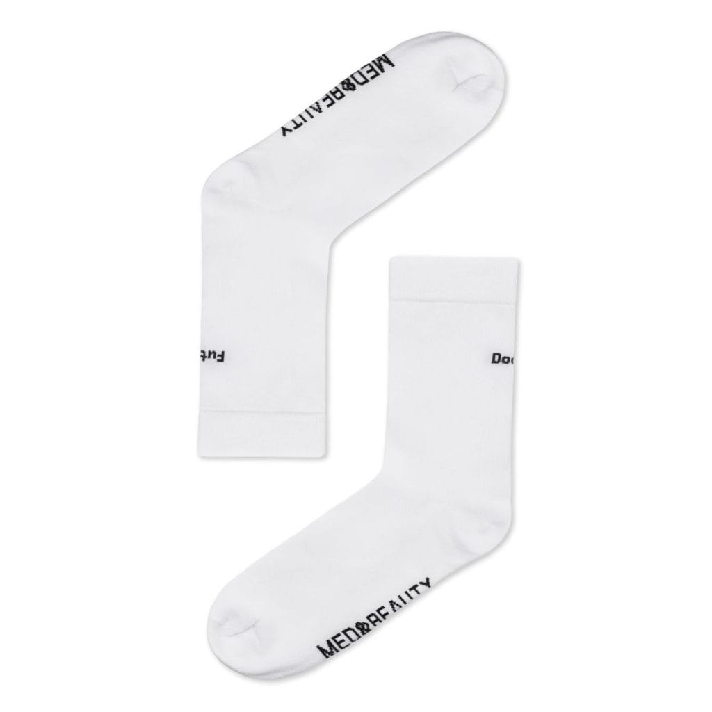 Calzini medici FUTURE DOCTOR bianchi con scritta Med&Beauty.