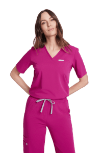 Dámská lékařská halenka SCRUBS Basic One Pocket MAGENTA