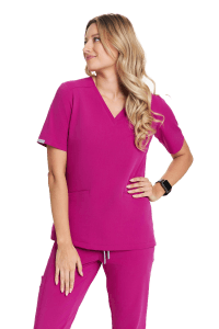 Dámské lékařské halenky Basic MAGENTA