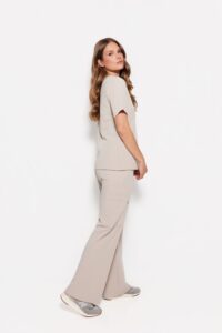 Női orvosi blúz műtősruha Basic One Pocket COLD NUDE