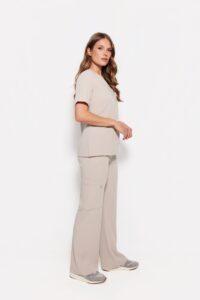 Női orvosi blúz műtősruha Basic One Pocket COLD NUDE