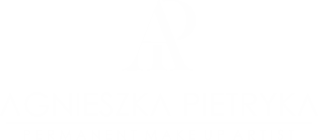 Logo Agnieszka Pietryka Permanent Make Up Artist idealne dla odzieży medycznej