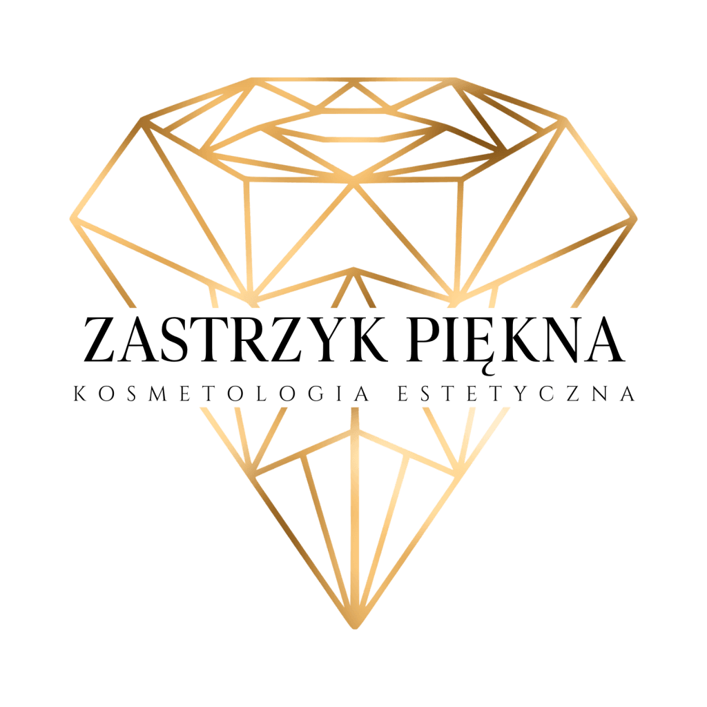 Złoty geometryczny diament jako symbol luksusu i jakości.