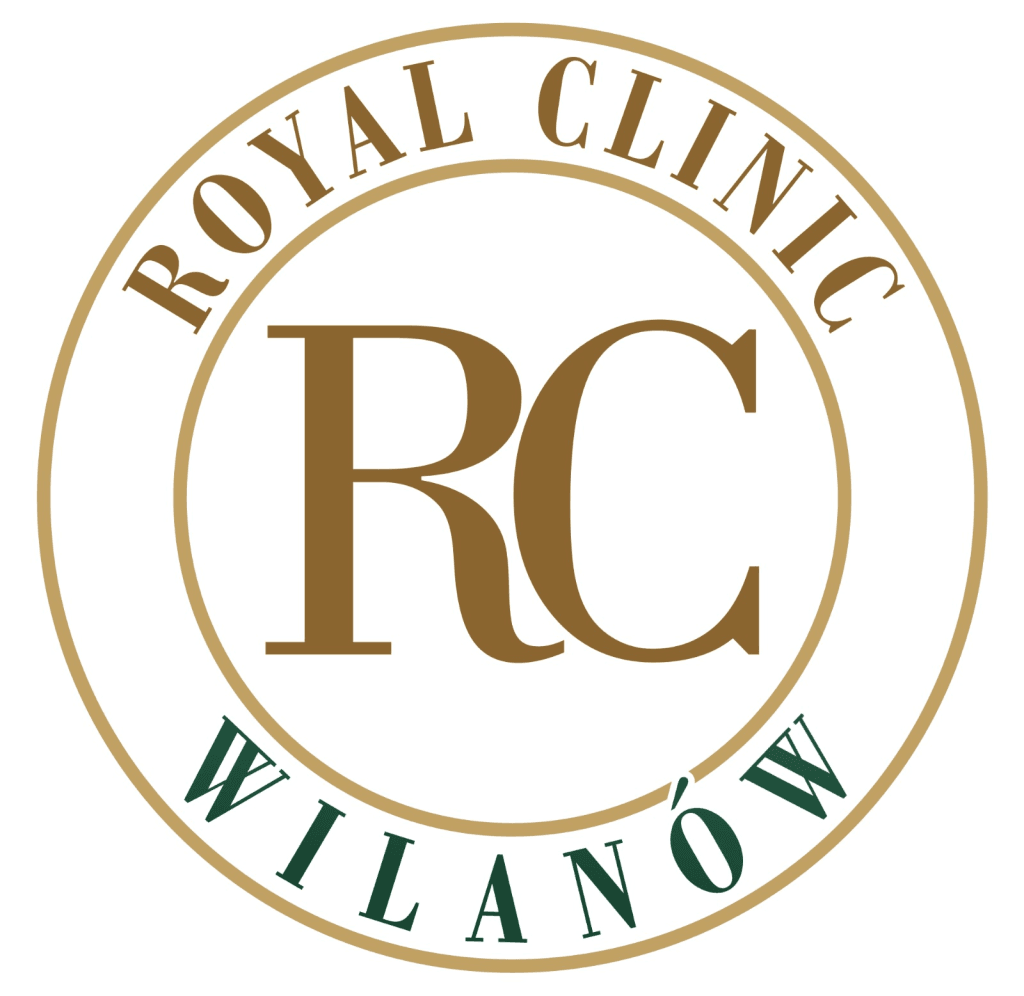 Logo Royal Clinic Wilanów w eleganckim stylu