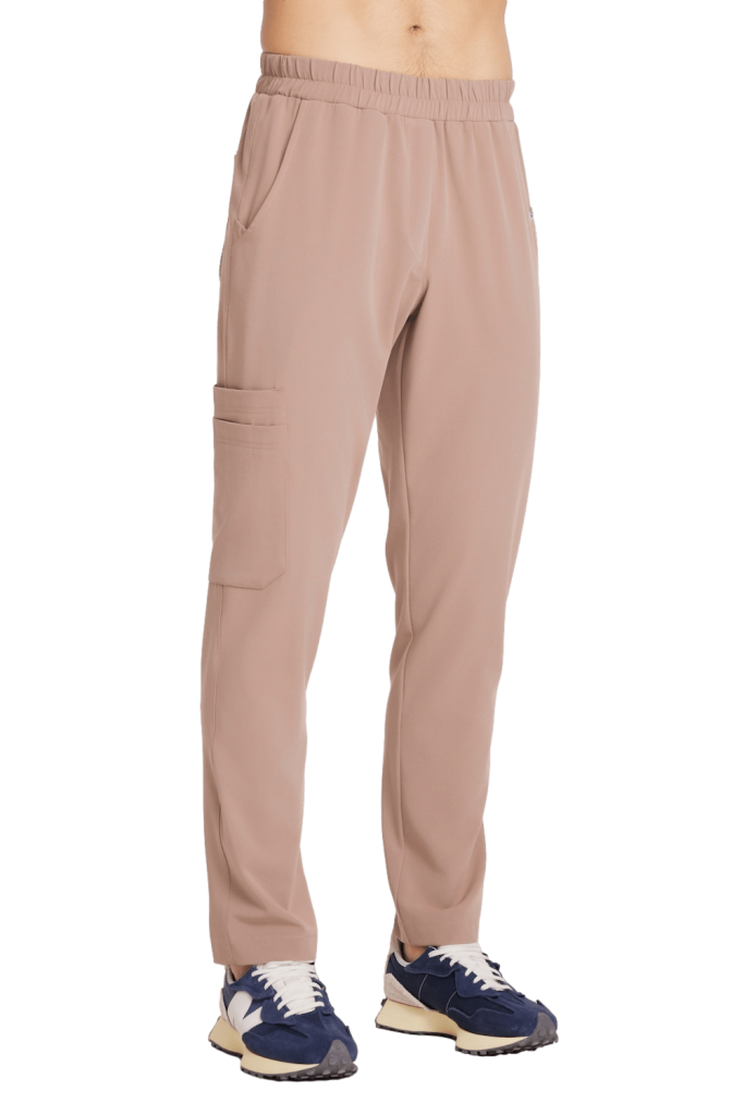 Pantaloni medici da uomo DRITTI scrubs Basic CAPPUCCINO