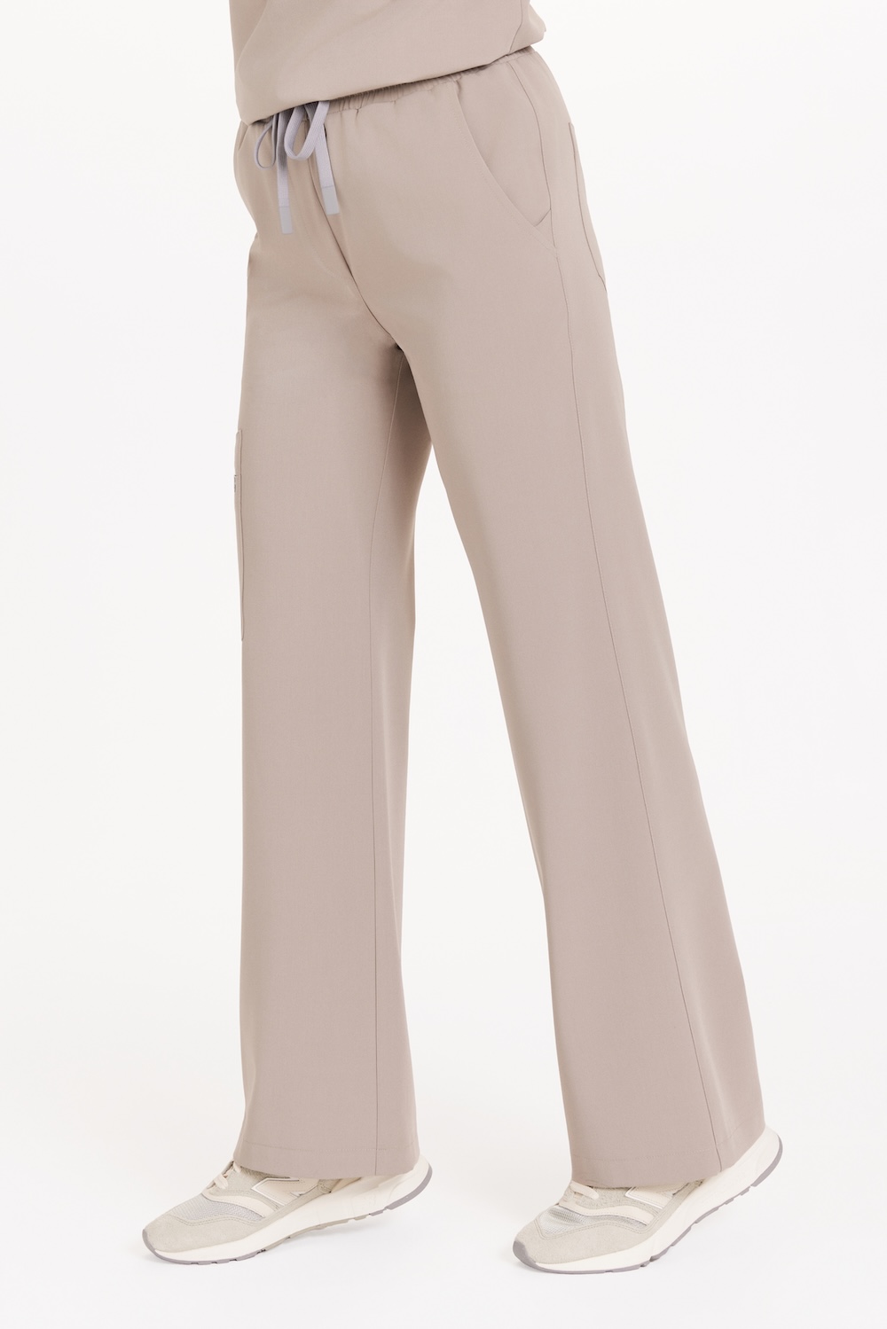 Dámské zdravotnické kalhoty WIDE scrubs Basic LATTE