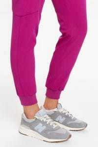Zdravotnické kalhoty dámské joggers scrubs Basic MAGENTA