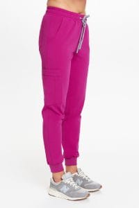 Zdravotnické kalhoty dámské joggers scrubs Basic MAGENTA