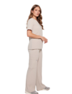 Spodnie medyczne damskie PROSTE scrubs Basic COLD NUDE