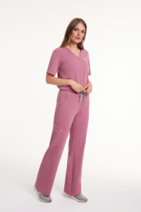 Dámské lékařské kalhoty WIDE scrubs Basic DOLCE ROSA