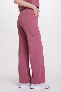 Spodnie medyczne damskie SZEROKIE scrubs Basic DOLCE ROSA