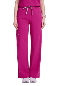 Dámské lékařské kalhoty WIDE scrubs Basic MAGENTA