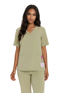 Bluzka medyczna damska scrubs Basic GREEN TEA