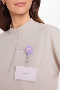 Women’s medical blouse scrubs Basic Flex COLD NUDE