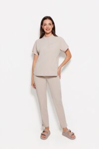 Women’s medical blouse scrubs Basic Flex COLD NUDE