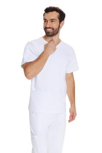 Pánská lékařská blůza Scrubs premium WHITE