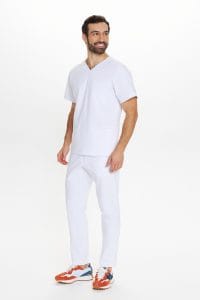 Pánská lékařská blůza Scrubs premium WHITE