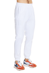 Pánské lékařské kalhoty jogger scrubs premium WHITE
