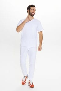 Pánská lékařská blůza Scrubs premium WHITE