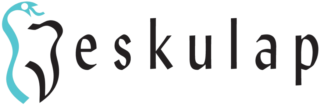 Logo Eskulap symbolizujące odzież medyczną i profesjonalizm.