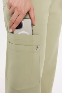 Spodnie medyczne damskie SZEROKIE SCRUBS GREEN TEA