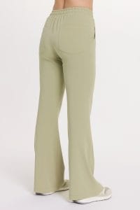 Spodnie medyczne damskie FLARE SCRUBS Basic GREEN TEA