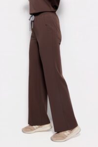 Női orvosi nadrág WIDE SCRUBS CHOCOLATE