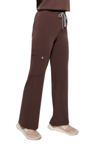 Női orvosi nadrág WIDE SCRUBS CHOCOLATE