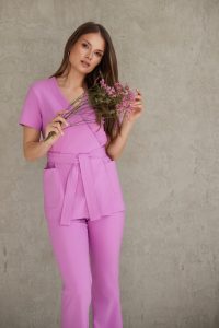 Tunica a busta a maniche corte da donna Premium Rosalia