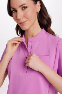 Camicetta medica da donna Basic Flex PINK KISS
