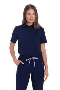 Dámská lékařská blůza Basic Polo GRANITE